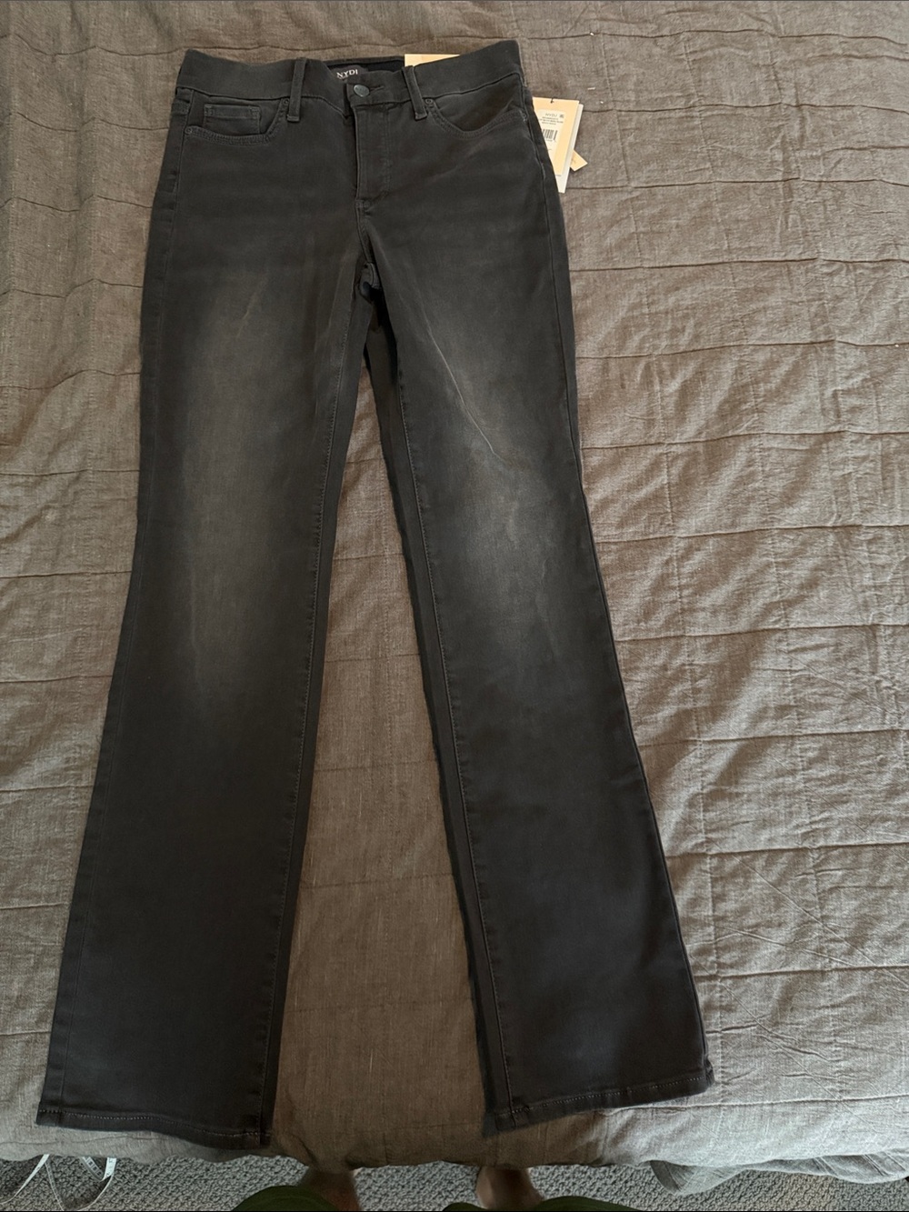 NYDJ Women's Black Flare Jeans